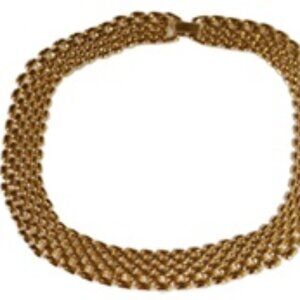 90s Gold Link Choker Necklace